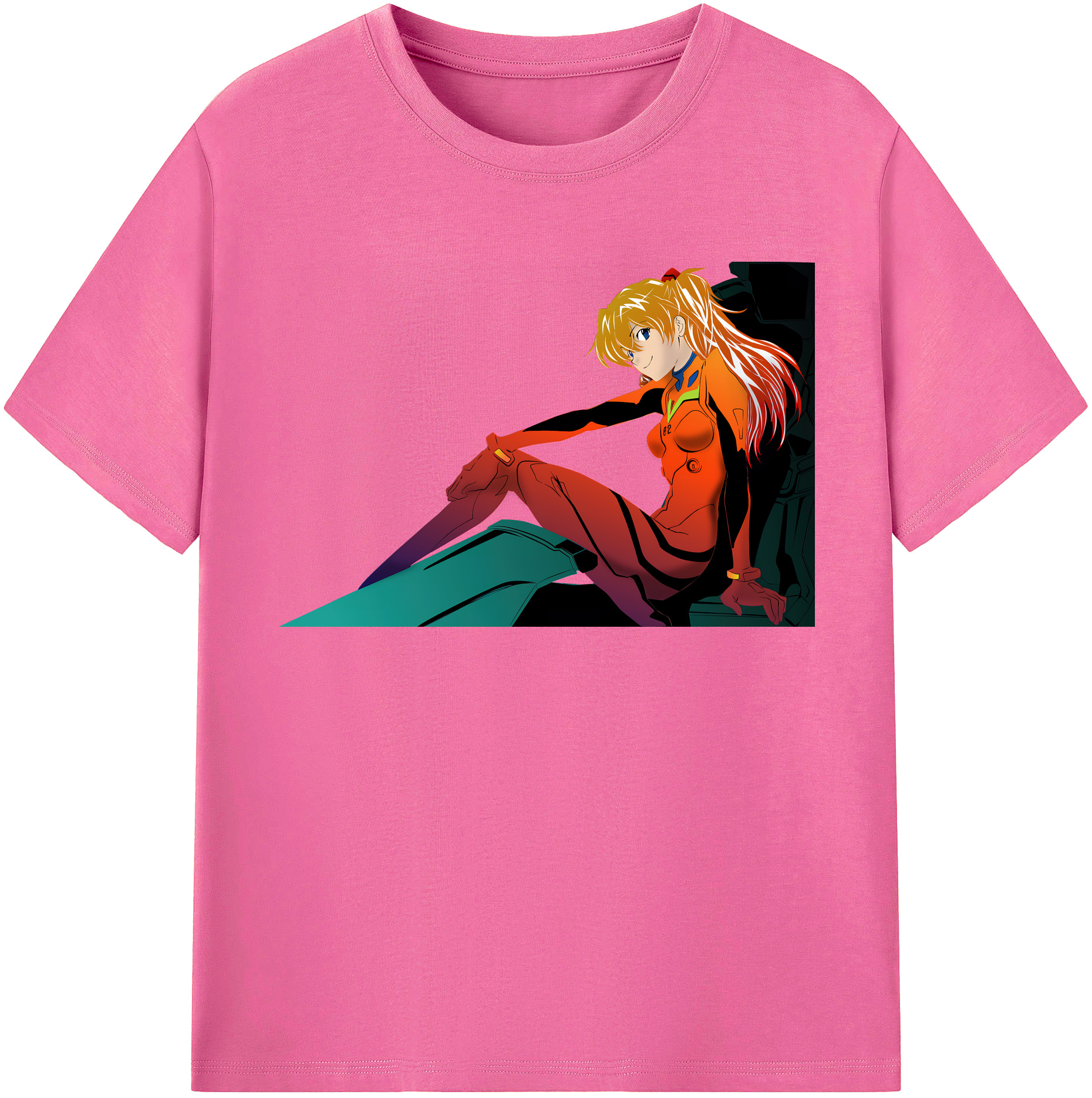 （画像用） EVA 新世紀エヴァンゲリオン レディースカジュアルプリントTシャツ（綿100％）
